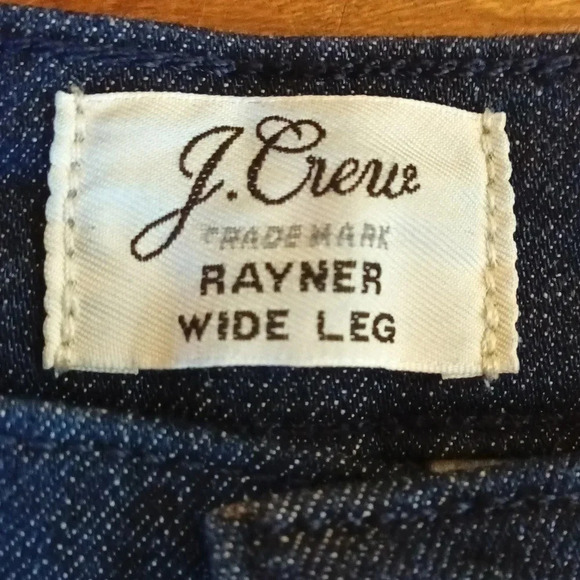 J. Crew Rayner wide leg front and back pockets dark wash size 27 - Picture 2 of 10